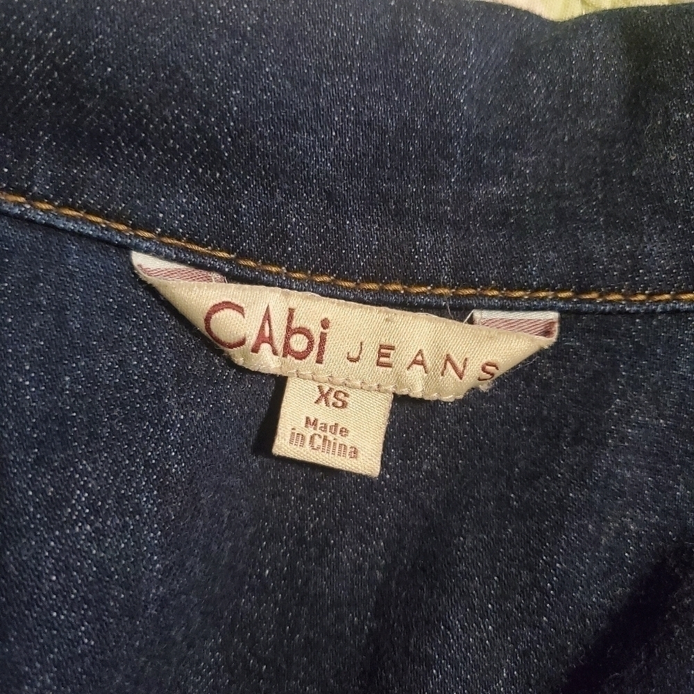 CAbi Blue Denim Jean Jacket Size XS - Picture 9 of 13